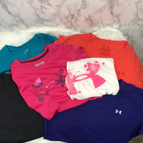 Under Armour Tops - BUNDLE of UNDER ARMOUR workout tees! Worth $100!